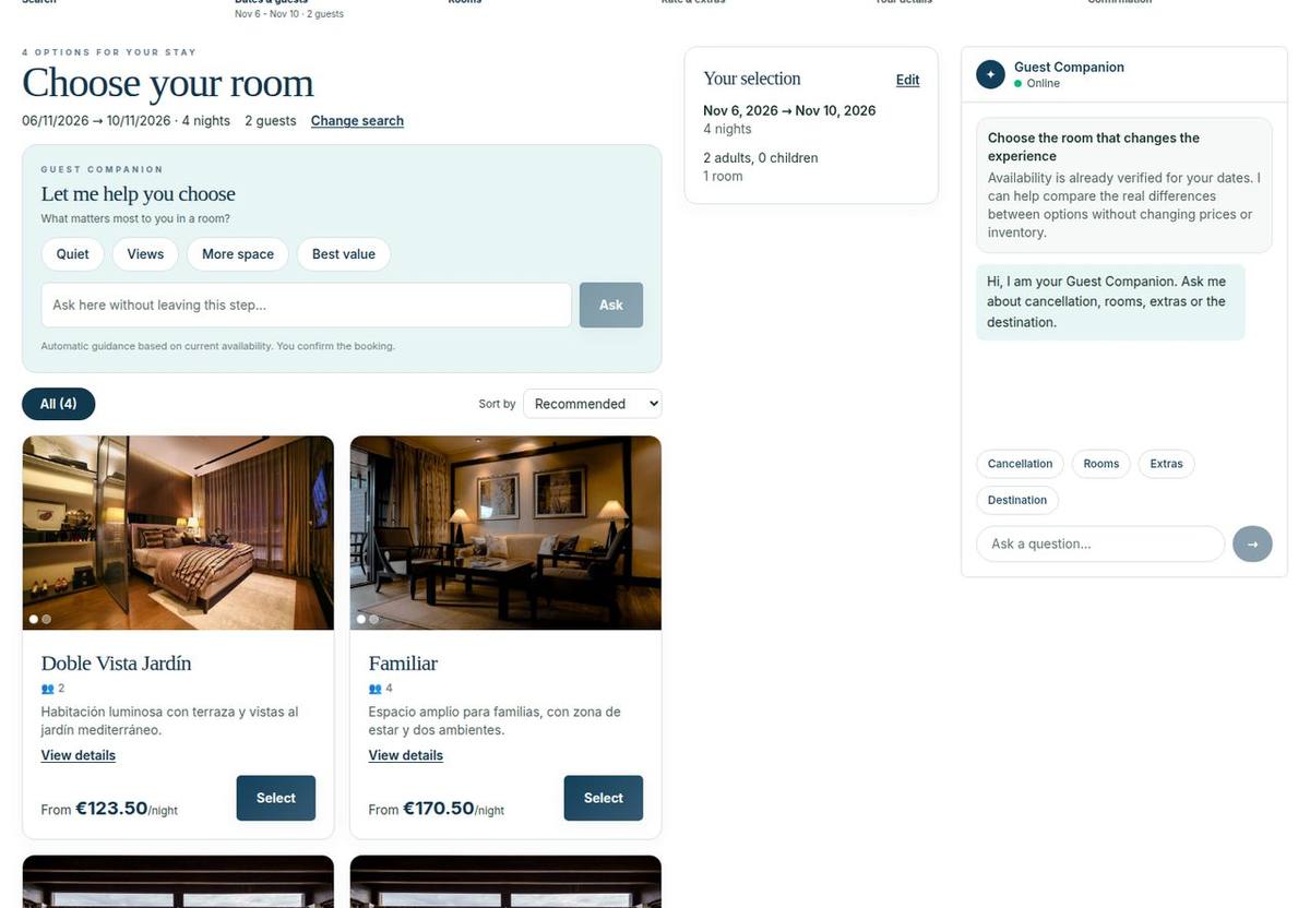 Zimmerübersicht · Fiktives Hotel · Beispieldaten