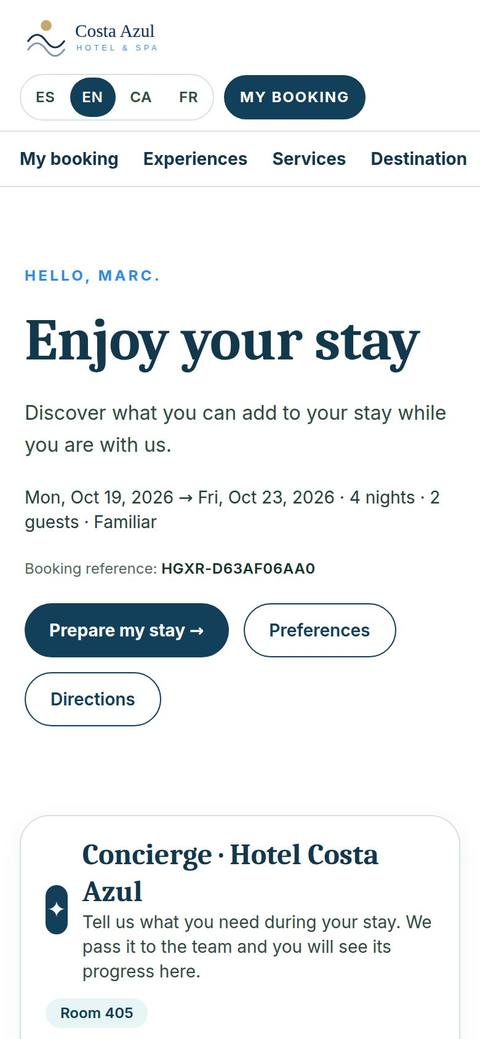My stay